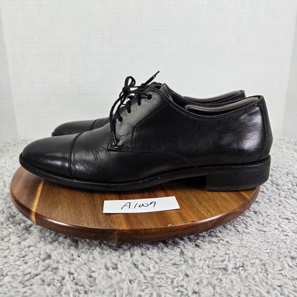 Cole Haan Mens 11.5M Lenox Hill Black Leather Cap Toe Oxford Dress Shoe C11630 main image 12